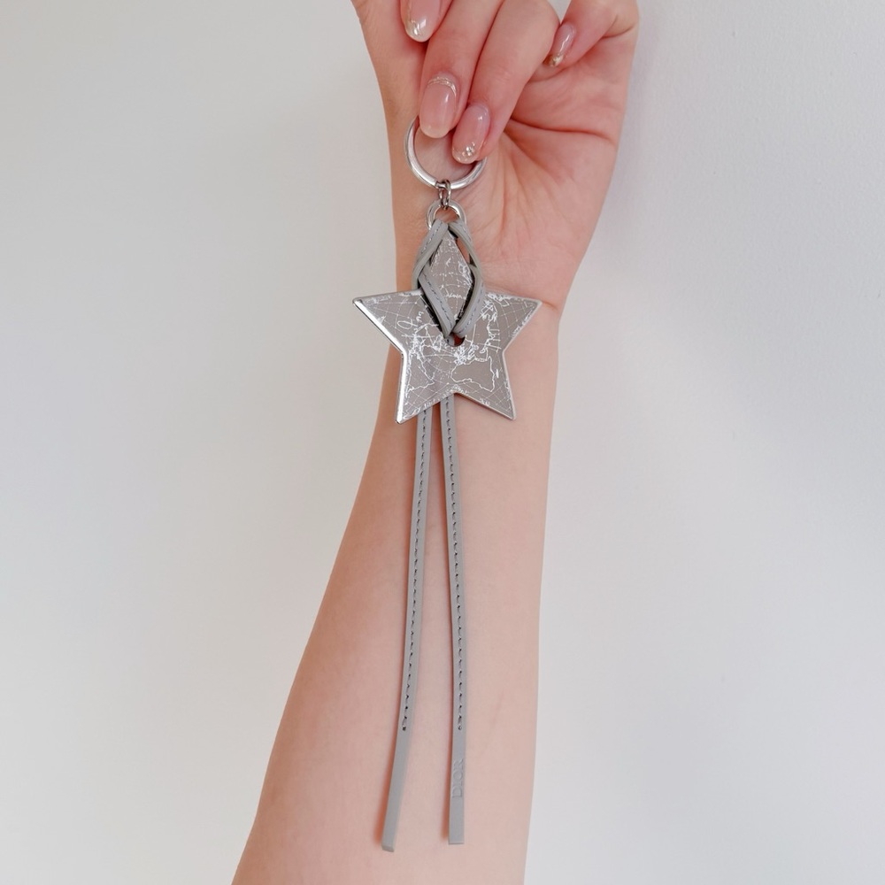 Dior Silver Around the World Charm/Key Chain